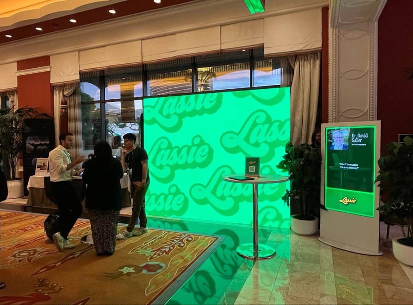 Lassie booth at the AACA annual Reingage Team Retreat